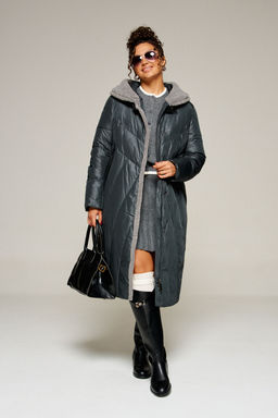 Пальто Beautiful Free 8017 иссиня-черный