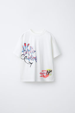 GRAFFITI PRINT T-SHIRT - Zara фото 5