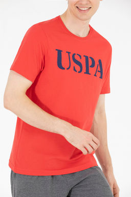 Мужская красная базовая футболка с круглым вырезом - U.s. polo assn фото 20