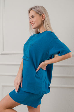 Пижама женская из кулирки Дива бирюза - Амадэль фото 5