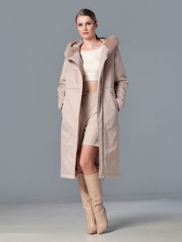 25409 Пальто бежевый - Dizzyway фото 4