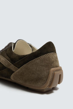 ZAPATILLA PIEL / Marr?n oscuro