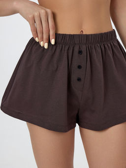 Шорты женские коричневые - Mark formelle фото 4