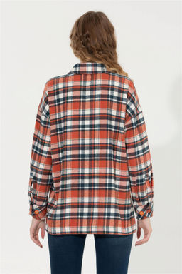 Женская красная джинсовая рубашка - U.s. polo assn фото 5