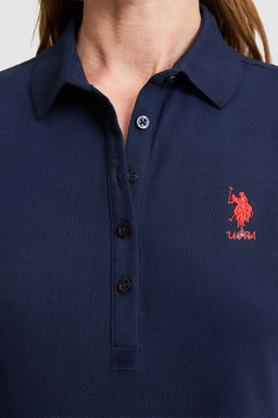 Kad_n Lacivert Polo Yaka _rme Elbise