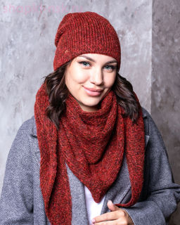 M 1153 S 1153 Комплект женский флис (колпак+косынка) (56-58)