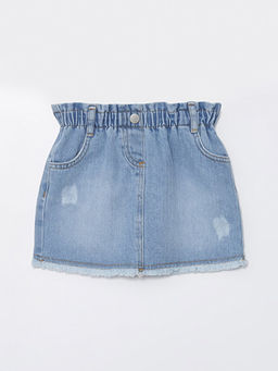 Beli Lastikli K?z Bebek Jean Etek