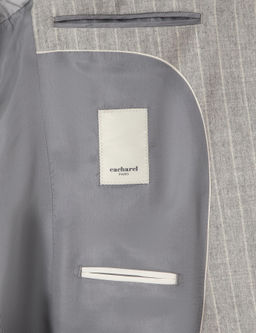 Светло-серый приталенный костюм - Cacharel фото 6