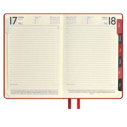 Ежедневник датированный 2024 ESCALADA, А6+, 176 л., арт. 63804/ 15 ТИВОЛЛИ ГЛОСС КРАСНЫЙ  фото 8