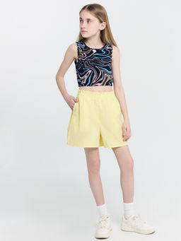 Шорты для девочек в желтом цвете - Mark formelle фото 4