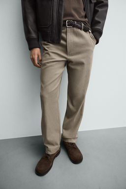 WASHED CHINO TROUSERS - Zara фото 5