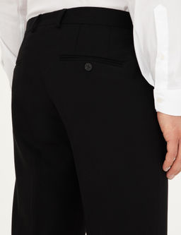 Siyah Slim Fit Kuma_ Pantolon