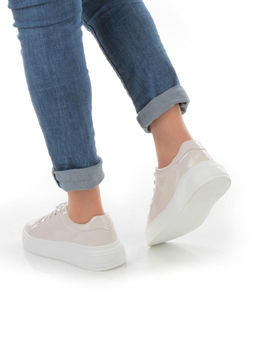 05-PDD215-1 BEIGE Кроссовки женские (натуральная кожа)