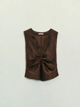 Жилет с драпировкой / Zarina