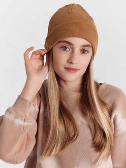 Шапка детская коричневая