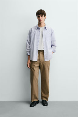 FADED STRAIGHT-LEG TROUSERS