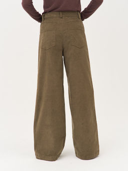 Брюки вельветовые "Хаки" женские