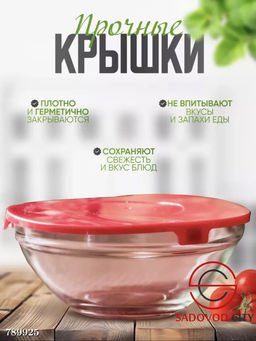 Набор салатников с крышкой 5 шт