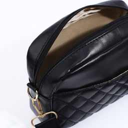 Сумка кросс-боди на молнии, цвет чёрный - Simaland фото 8