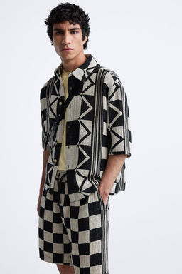 GEOMETRIK JACQUARD GOMLEK - Zara фото 6