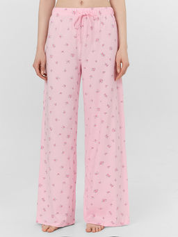 Комплект домашний женский розовый с цветочным принтом - Mark formelle фото 4