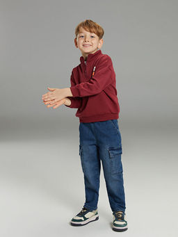 Beli Lastikli Erkek ?ocuk Kargo Jean Pantolon