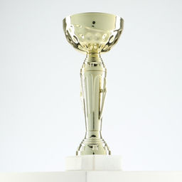 Кубок 107, наградная фигура, золото, подставка камень, 19 см
