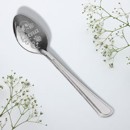 Цена за 3 шт. Ложка чайная именная Елена, с 8 марта, 3?14 см