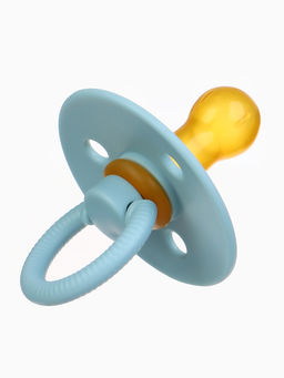 Соски-пустышки, от 0 мес., латекс, классические, в контейнере, набор из 2 шт., серо-синий/серый, M&B