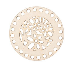 Заготовка для декорирования Mr. Carving БА-28 Панно с перфорацией Резное фанера d 12 см х 0.4 см