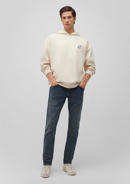 Jake Pro Sport Puslu Indigo Mavi Jean Pantolon