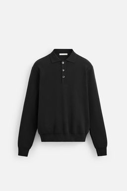 RELAXED FIT KNITTED POLO SHIRT - Zara фото 8