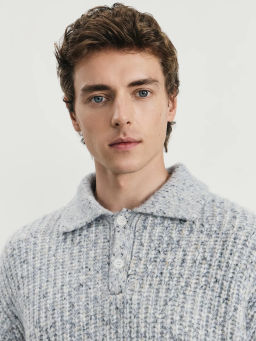 Джемпер с воротником с добавлением шерсти / Zarina