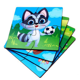 Пазл 4 в 1, 10х10 см - Лесная мастерская фото 4