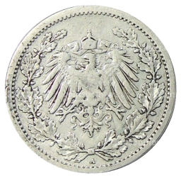 1/2 марки 1907 года A Германия