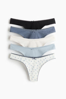 Pack de 5 bragas thong de algod?n - H&m фото 4