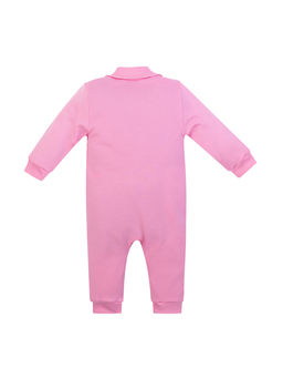 Комбинезон ясельный розовый птички