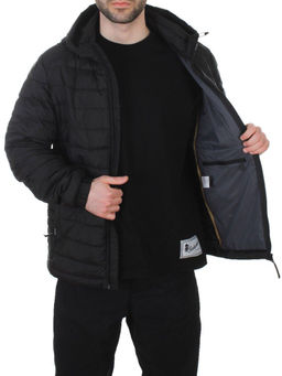 88045 BLACK Куртка мужская демисезонная (100 гр. холлофайбер)