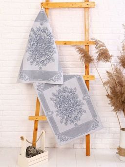 Полотенце жаккардовое Премиум Марина-син. 50*70 см. - Лен поволжья фото 2