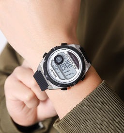 Часы наручные Skmei мужские электронные солнечная батарея спортивные 2436silver