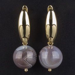 Серьги из ботсванского Агата