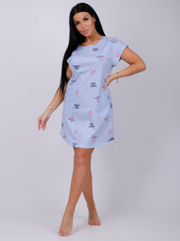 Туника "Душечка" голубая, трикотаж