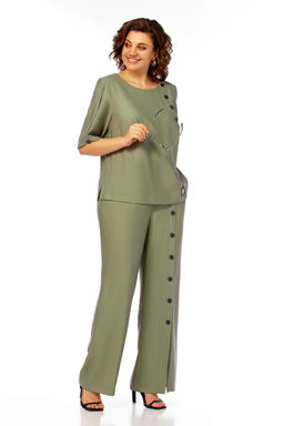Костюм Olga Style С1022 хаки  фото 3
