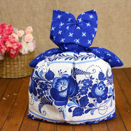 Грелка на чайник Барыня, средняя, гжель - Simaland фото 5