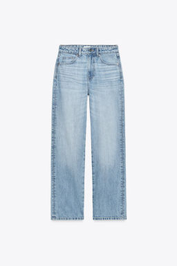JEANS Z.03 REGULAR FIT HIGH-WAIST LONG LENGTH - Zara фото 5