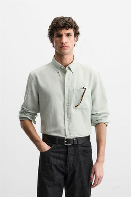 LINEN/COTTON SHIRT - Zara фото 11