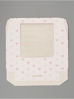 Цена за 5 шт. Коробка подарочная складная «Сердце», 20×20×4 см, с окном