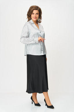 Блуза Svetlana Style 2173 белый+горох