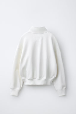 SUDADERA JOGGING TEXTO / Blanco - Zara фото 3