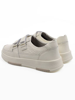 03-C138-2A LT. BEIGE Полуботинки спортивные женские (натуральная кожа)